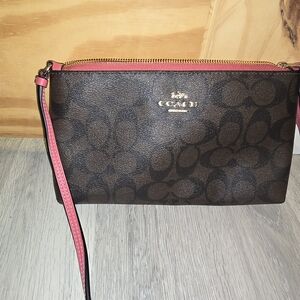 Coach Brown and Pink Women's Bag